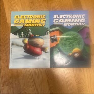 Electronic Gaming Monthly Vintage Poster South Park Video Game Poster